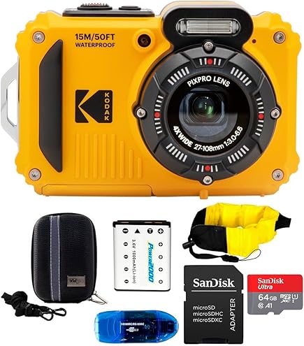 Amazon | Kodak PIXPRO WPZ2 頑丈な防水16MPデジタルカメラ 4倍